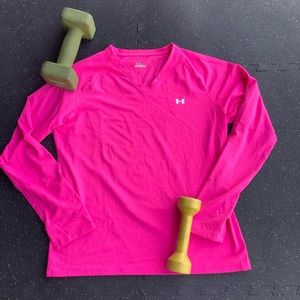 Under Armour LARGE pink long sleeve